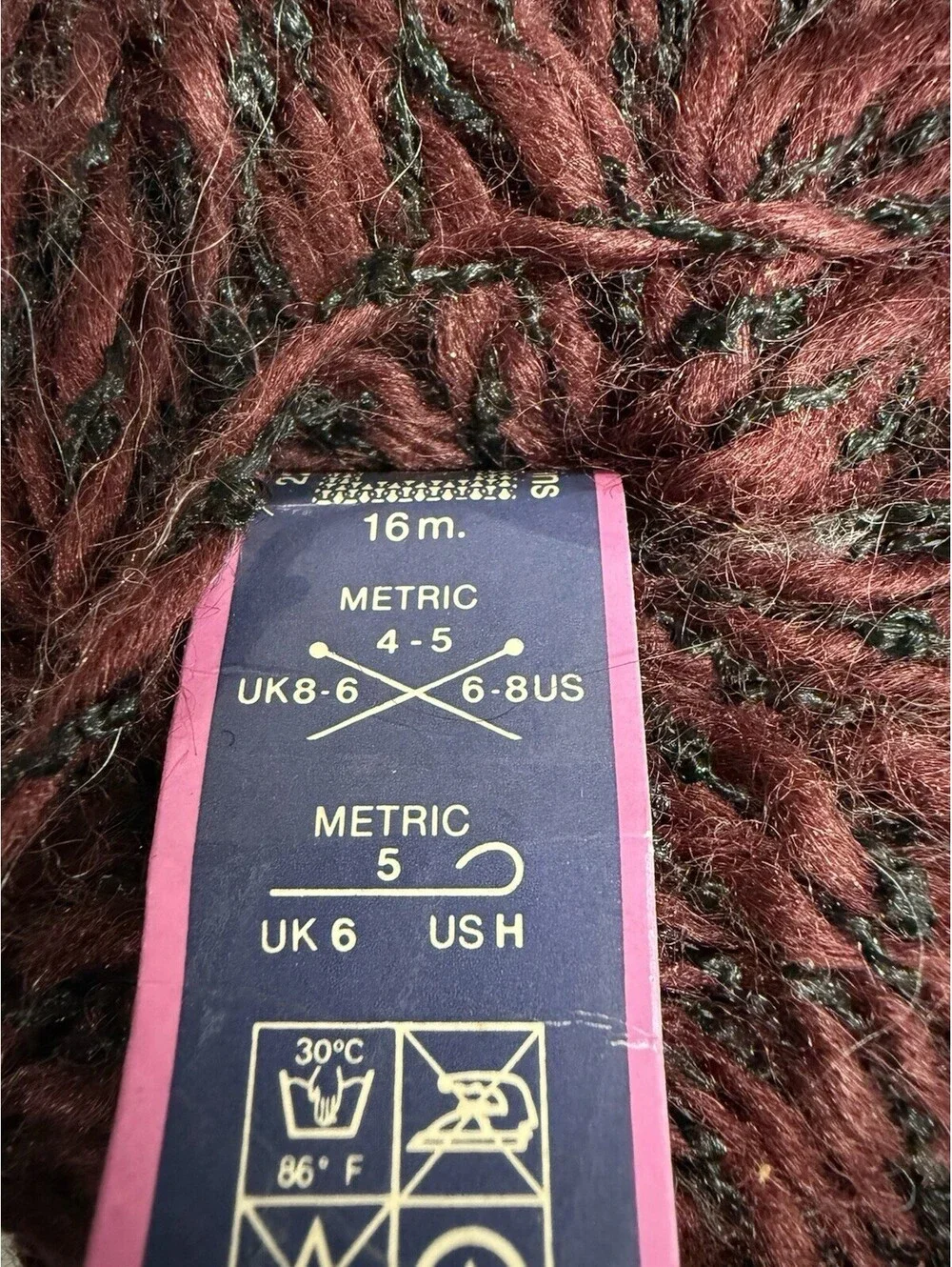 Phildar Ondiameche Yarn Polyester/Cotton/Acrylic/Kid Mohair Color 96 - 3 Skeins